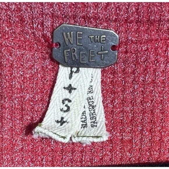 We The Free Free People Blossom Waffle Thermal Top Salmon Color Size Small - Picture 10 of 13